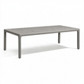 Gartentisch 180 x 90 x 74 cm Aluminium Grau rechteckig modern